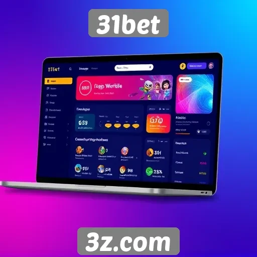 Interface do 31bet é amigável e intuitiva